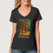 Sequoia National Park California Retro Distress T-shirt (Voorkant)