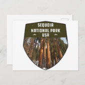 Sequoia National Park California sequoia-bomen Briefkaart (Voorkant / Achterkant)