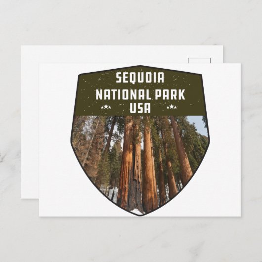 Sequoia National Park California sequoia-bomen Briefkaart (Voorkant / Achterkant)