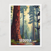 Sequoia National Park California, Verenigde Staten Briefkaart (Voorkant)