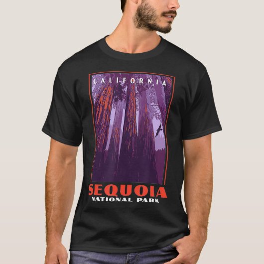 Sequoia National Park California  WPA Poste T-shirt (Voorkant)