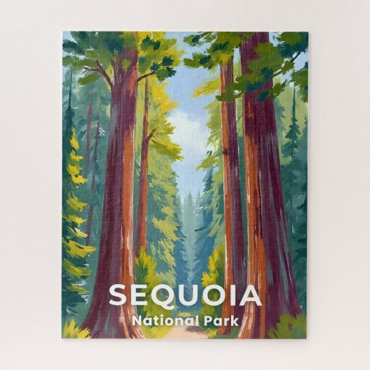 Sequoia National Park | Californië Kunst Legpuzzel (Verticaal)