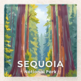 Sequoia National Park | Californië Reizen Glazen Onderzetter