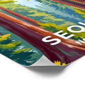 Sequoia National Park | Californië Reizen Poster (Hoek)