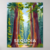 Sequoia National Park | Californië Reizen Poster (Voorkant)