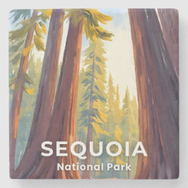 Sequoia National Park | Californië Reizen Stenen Onderzetter
