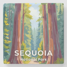 Sequoia National Park | Californië Reizen Stenen Onderzetter