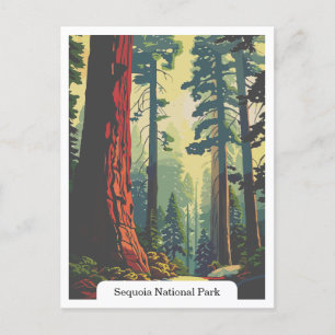 Sequoia National Park, Californië, Verenigde State Briefkaart