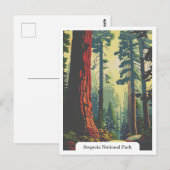 Sequoia National Park, Californië, Verenigde State Briefkaart (Voorkant / Achterkant)