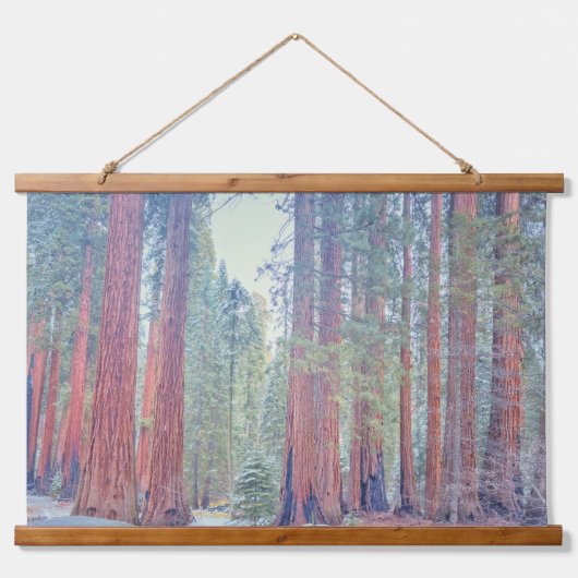 Sequoia National Park Forest Landschap Hangend Wandkleed (Voorkant)