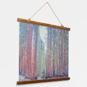 Sequoia National Park Forest Landschap Hangend Wandkleed (Gebogen)