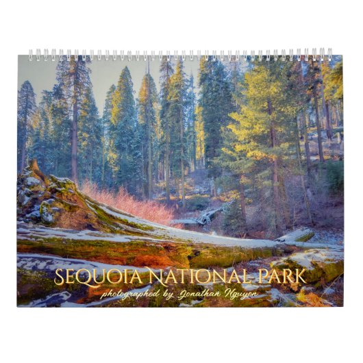 Sequoia National Park Forest Landschappen Kalender (Achterkant)