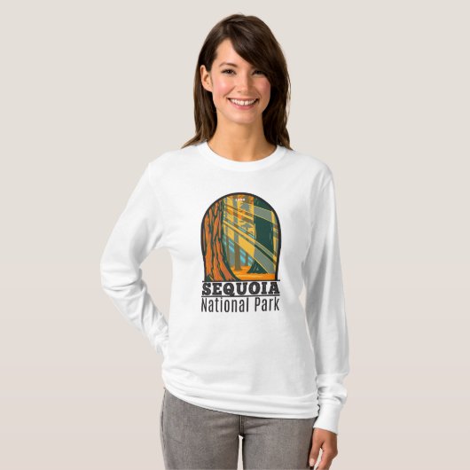 Sequoia National Park Giant Sequoia Trees T-Shirt (Voorkant volledig)