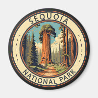 Sequoia National Park Illustratie Reiskunst