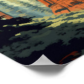 Sequoia National Park Illustratie Retro Poster (Hoek)