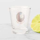 Sequoia National Park Illustratie Verdrietig Shot Glas (Achterkant)