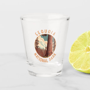 Sequoia National Park Illustratie Verdrietig Shot Glas