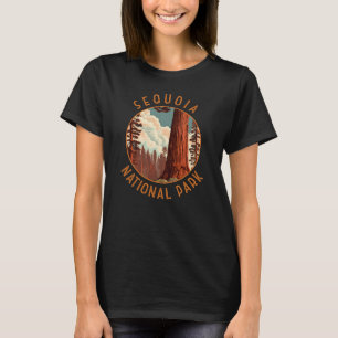 Sequoia National Park Illustratie Verdrietig T-shirt