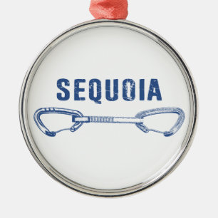 Sequoia National Park Klimmen Quickdraw Metalen Ornament