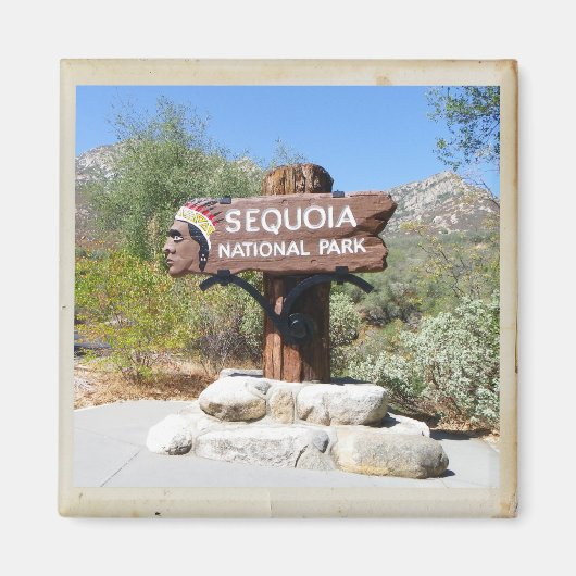 Sequoia National Park magneet! Magneet (Voorkant)
