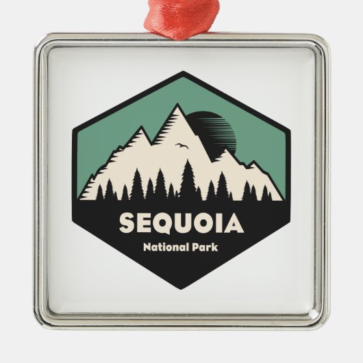Sequoia National Park Metalen Ornament (Voorkant)