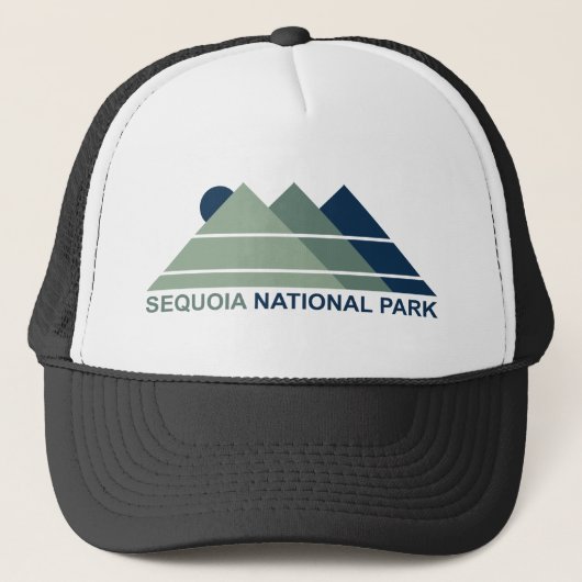 Sequoia National Park Mountain Sun Trucker Pet (Voorkant)
