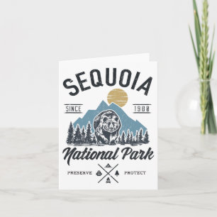 Sequoia National Park Novelty Hiking Camping Kaart