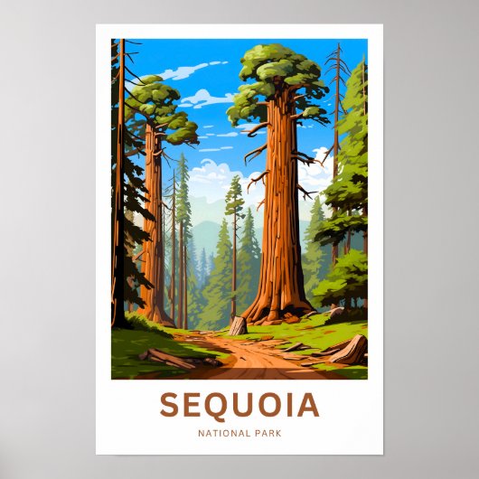 Sequoia National Park Reisprint Poster (Voorkant)