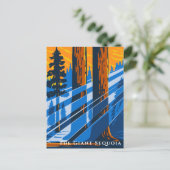  Sequoia National Park Reizen Briefkaart (Staand voorkant)