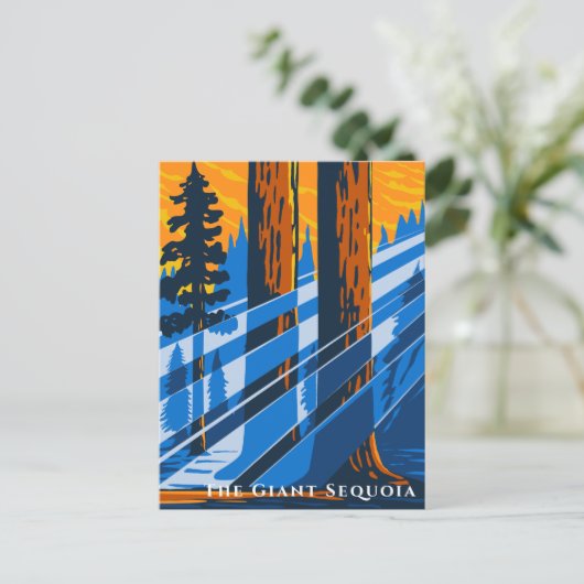 Sequoia National Park Reizen Briefkaart (Staand voorkant)