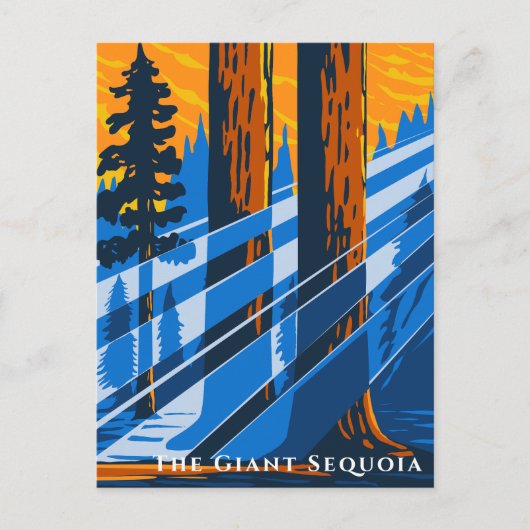  Sequoia National Park Reizen Briefkaart (Voorkant)