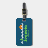 Sequoia National Park Retro Bagagelabel (Voorkant verticaal)