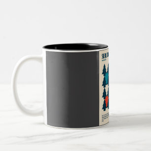 Sequoia National Park Retro Reizen Kunst Tweekleurige Koffiemok