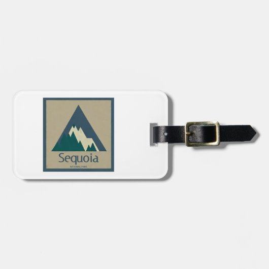 Sequoia National Park Rustic Bagagelabel (Voorkant horizontaal)