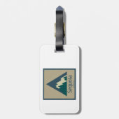 Sequoia National Park Rustic Bagagelabel (Achterkant verticaal)