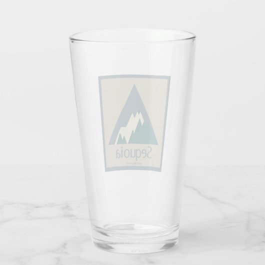 Sequoia National Park Rustic Glas (Achterkant)
