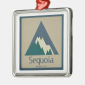 Sequoia National Park Rustic Metalen Ornament (Links)