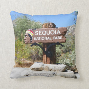 Sequoia National Park Sign Pillow! Kussen