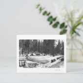 Sequoia National Park Snow Scene in het dorp Briefkaart (Staand voorkant)