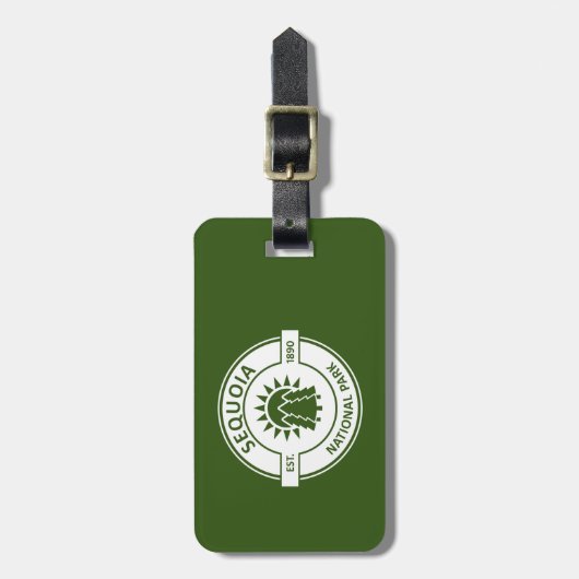 Sequoia National Park Sun Trees Bagagelabel (Voorkant verticaal)