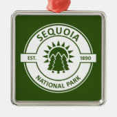 Sequoia National Park Sun Trees Metalen Ornament (Voorkant)