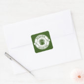 Sequoia National Park Sun Trees Vierkante Sticker (Envelop)