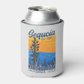 Sequoia National Park Tree Landscape Art Blikjeskoeler (Blikje Voorkant)