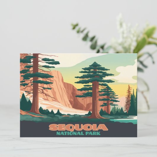 Sequoia National Park Trees Mountains (Staand voorkant)