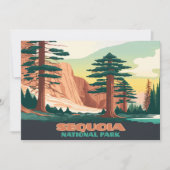 Sequoia National Park Trees Mountains Kaart (Voorkant)