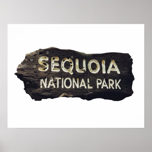 Sequoia National Park Wooden-teken Poster (Voorkant)