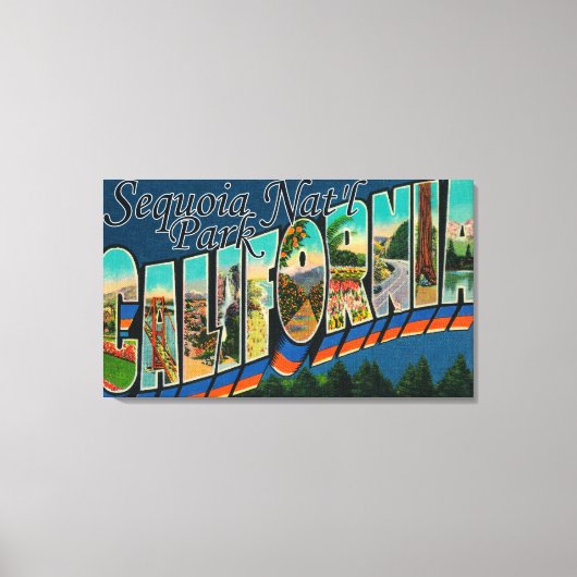Sequoia Nat'l Park, Californië Canvas Afdruk (Voorkant)