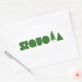 Sequoia Ovale Sticker (Envelop)