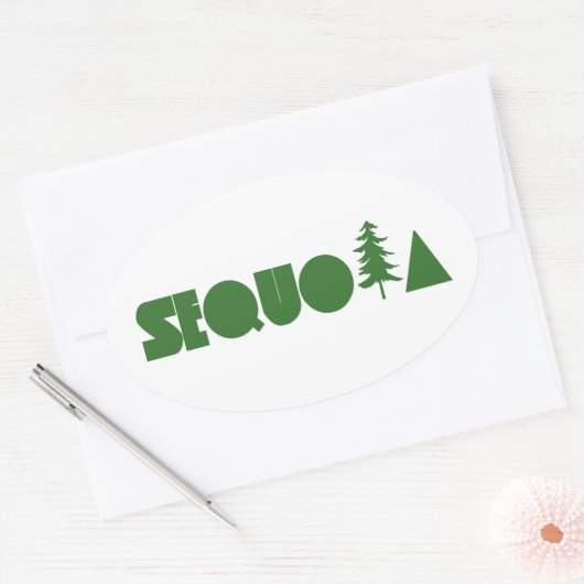 Sequoia Ovale Sticker (Envelop)