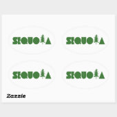 Sequoia Ovale Sticker (Vel)